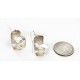 Certified Authentic Handmade Navajo .925 Sterling Silver Dangle Native American Earrings 18034