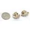 Handmade Petit Point Zuni .925 Sterling Silver Natural Multicolor Stud Native American Earrings 27127-0 Handmade Petit Point Zuni .925 Sterling Silver Natural Multicolor Stud Native American Earrings 27127-0