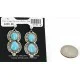 Handmade Navajo .925 Sterling Silver Natural Turquoise Native American Dangle Earrings 27163-4 Handmade Navajo .925 Sterling Silver Natural Turquoise Native American Dangle Earrings 27163-4
