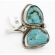 .925 Sterling Silver Handmade Certified Authentic Navajo Natural Turquoise Native American Ring 16903-2 .925 Sterling Silver Handmade Certified Authentic Navajo Natural Turquoise Native American Ring 16903-2