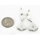 Handmade Navajo .925 Sterling Silver Dangle Native American Earrings Natural Gaspeite 27163-8 Handmade Navajo .925 Sterling Silver Dangle Native American Earrings Natural Gaspeite 27163-8
