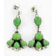 Handmade Navajo .925 Sterling Silver Dangle Native American Earrings Natural Gaspeite 27163-8 Handmade Navajo .925 Sterling Silver Dangle Native American Earrings Natural Gaspeite 27163-8