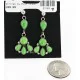 Handmade Navajo .925 Sterling Silver Dangle Native American Earrings Natural Gaspeite 27163-8 Handmade Navajo .925 Sterling Silver Dangle Native American Earrings Natural Gaspeite 27163-8