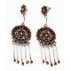 Certified Authentic Handmade Signed Zuni .925 Sterling Silver Dangle Native American Earrings Natural Coral 17954 Certified Authentic Handmade Signed Zuni .925 Sterling Silver Dangle Native American Earrings Natural Coral 17954