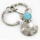 Vintage Style OLD Buffalo Coin Certified Authentic Navajo .925 Sterling Silver Natural Turquoise Native American Keychain 10336-3 Vintage Style OLD Buffalo Coin Certified Authentic Navajo .925 Sterling Silver Natural Turquoise Native American Keychain 10336-3