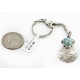 Vintage Style OLD Buffalo Coin Certified Authentic Navajo .925 Sterling Silver Natural Turquoise Native American Keychain 10336-4 Vintage Style OLD Buffalo Coin Certified Authentic Navajo .925 Sterling Silver Natural Turquoise Native American Keychain 10336-4