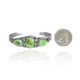 3 Stones .925 Sterling Silver Certified Authentic Navajo Native American Natural Turquoise Cuff Bracelet 32122