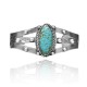 Dotted .925 Sterling Silver Certified Authentic Navajo Native American Natural Turquoise Cuff Bracelet 32124 Dotted .925 Sterling Silver Certified Authentic Navajo Native American Natural Turquoise Cuff Bracelet 32124