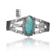 Dotted .925 Sterling Silver Certified Authentic Navajo Native American Natural Turquoise Cuff Bracelet 32124 Dotted .925 Sterling Silver Certified Authentic Navajo Native American Natural Turquoise Cuff Bracelet 32124