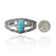 Wave .925 Sterling Silver Certified Authentic Navajo Native American Natural Turquoise Cuff Bracelet 32125 Wave .925 Sterling Silver Certified Authentic Navajo Native American Natural Turquoise Cuff Bracelet 32125