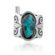 Designers Edition .925 Sterling Silver Certified Authentic Navajo Native American Natural Turquoise Overlay Cuff Bracelet 32131
