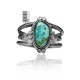 3 Row Beveled .925 Sterling Silver Certified Authentic Navajo Native American Natural Turquoise Cuff Bracelet 32134 3 Row Beveled .925 Sterling Silver Certified Authentic Navajo Native American Natural Turquoise Cuff Bracelet 32134