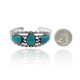3 Stone Sun Design .925 Sterling Silver Certified Authentic Navajo Native American Natural Turquoise Cuff Bracelet 32136 3 Stone Sun Design .925 Sterling Silver Certified Authentic Navajo Native American Natural Turquoise Cuff Bracelet 32136