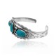 3 Stone Sun Design .925 Sterling Silver Certified Authentic Navajo Native American Natural Turquoise Cuff Bracelet 32136 3 Stone Sun Design .925 Sterling Silver Certified Authentic Navajo Native American Natural Turquoise Cuff Bracelet 32136