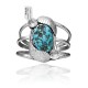 Double Feather with Flower .925 Sterling Silver Certified Authentic Navajo Native American Natural Turquoise Cuff Bracelet 32137 Double Feather with Flower .925 Sterling Silver Certified Authentic Navajo Native American Natural Turquoise Cuff Bracelet 32137