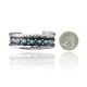 Beveled Edge .925 Sterling Silver Certified Authentic Navajo Native American Natural Turquoise Wave Cuff Bracelet 32139 Beveled Edge .925 Sterling Silver Certified Authentic Navajo Native American Natural Turquoise Wave Cuff Bracelet 32139