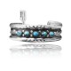 Beveled Edge .925 Sterling Silver Certified Authentic Navajo Native American Natural Turquoise Wave Cuff Bracelet 32139 Beveled Edge .925 Sterling Silver Certified Authentic Navajo Native American Natural Turquoise Wave Cuff Bracelet 32139