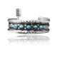 Beveled Edge .925 Sterling Silver Certified Authentic Navajo Native American Natural Turquoise Wave Cuff Bracelet 32139 Beveled Edge .925 Sterling Silver Certified Authentic Navajo Native American Natural Turquoise Wave Cuff Bracelet 32139