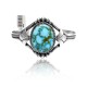 Flower Design .925 Sterling Silver Certified Authentic Navajo Native American Natural Spider Web Turquoise Cuff Bracelet 32141
