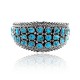 Traditional Multi Stone .925 Sterling Silver Certified Authentic Navajo Native American Natural Turquoise Cuff Bracelet 32142 Traditional Multi Stone .925 Sterling Silver Certified Authentic Navajo Native American Natural Turquoise Cuff Bracelet 32142