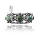 3 Stone Flower .925 Sterling Silver Certified Authentic Navajo Native American Natural Turquoise Cuff Bracelet 32148 3 Stone Flower .925 Sterling Silver Certified Authentic Navajo Native American Natural Turquoise Cuff Bracelet 32148