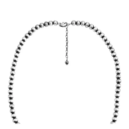Beautiful Drop Multi Stone Navajo Pearl Design .925 Sterling Silver Navajo Native American Natural Turquoise Necklace Chain Pendant 35208