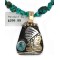 .925 Sterling Silver and 12kt Gold Filled Handmade INDIAN Certified Authentic Navajo Natural Turquoise Native American Necklace 24425-16065-3 .925 Sterling Silver and 12kt Gold Filled Handmade INDIAN Certified Authentic Navajo Natural Turquoise Native American Necklace 24425-16065-3