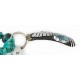 .925 Sterling Silver and 12kt Gold Filled Handmade INDIAN Certified Authentic Navajo Natural Turquoise Native American Necklace 24425-16065-3