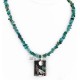 .925 Sterling Silver Handmade Wolf and Moon Certified Authentic Navajo Turquoise Native American Necklace 24421-2-15718 .925 Sterling Silver Handmade Wolf and Moon Certified Authentic Navajo Turquoise Native American Necklace 24421-2-15718