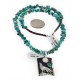 .925 Sterling Silver Handmade Wolf and Moon Certified Authentic Navajo Turquoise Native American Necklace 24421-2-15718 .925 Sterling Silver Handmade Wolf and Moon Certified Authentic Navajo Turquoise Native American Necklace 24421-2-15718