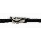 .925 Sterling Silver Leather Handmade Wolf Certified Authentic Navajo Native American Bolo Tie 24417-1 .925 Sterling Silver Leather Handmade Wolf Certified Authentic Navajo Native American Bolo Tie 24417-1