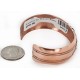 Handmade Certified Authentic Horse Navajo .925 Sterling Silver and Pure Copper Native American Bracelet 24442-1