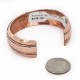 Handmade Certified Authentic Navajo .925 Sterling Silver and Pure Copper Native American Bracelet 24442-2