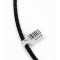 Handmade Horse Leather Navajo .925 Sterling Silver Native American Bolo Tie 24418-1