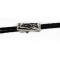 Handmade Horse Leather Navajo .925 Sterling Silver Native American Bolo Tie 24418-1