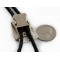 Handmade Horse Leather Navajo .925 Sterling Silver Native American Bolo Tie 24418-1