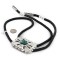 Large Handmade Certified Authentic Leather Navajo .925 Sterling Silver Natural Turquoise Native American Bolo Tie 24416 Large Handmade Certified Authentic Leather Navajo .925 Sterling Silver Natural Turquoise Native American Bolo Tie 24416