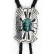 Large Handmade Certified Authentic Leather Navajo .925 Sterling Silver Natural Turquoise Native American Bolo Tie 24416 Large Handmade Certified Authentic Leather Navajo .925 Sterling Silver Natural Turquoise Native American Bolo Tie 24416