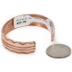 Handmade Certified Authentic Navajo Pure Copper Native American Bracelet 2 24451-7 Handmade Certified Authentic Navajo Pure Copper Native American Bracelet 2 24451-7