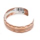 Handmade Certified Authentic Navajo Pure Copper Native American Bracelet 2 24451-7 Handmade Certified Authentic Navajo Pure Copper Native American Bracelet 2 24451-7