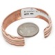 Handmade Certified Authentic Navajo Pure Copper Native American Bracelet 2 24451-7 Handmade Certified Authentic Navajo Pure Copper Native American Bracelet 2 24451-7