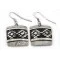 .925 Sterling Silver Handmade Navajo Dangle Native American Earrings 1 24439-6