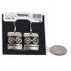 .925 Sterling Silver Handmade Certified Authentic Navajo Dangle Native American Earrings 1 24439-6