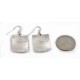 .925 Sterling Silver Handmade Certified Authentic Navajo Dangle Native American Earrings 1 24439-6