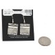 .925 Sterling Silver Handmade Certified Authentic Navajo Dangle Native American Earrings 24438-2