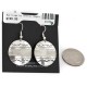 .925 Sterling Silver Handmade Certified Authentic Navajo Dangle Native American Earrings 24439-7