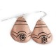 Handmade Certified Authentic Navajo Pure Copper Dangle Native American Earrings 24436-5