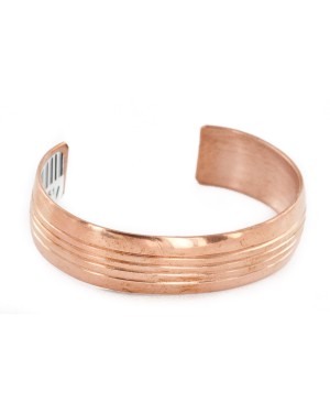 Handmade Certified Authentic Navajo Pure Copper Native American Bracelet 01 24451-1 Handmade Certified Authentic Navajo Pure Copper Native American Bracelet 01 24451-1