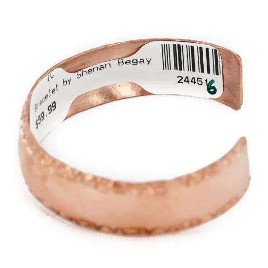 Handmade Navajo Pure Copper Native American Bracelet 1 24451-6 Handmade Navajo Pure Copper Native American Bracelet 1 24451-6