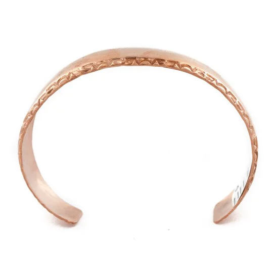 Handmade Navajo Pure Copper Native American Bracelet 1 24451-6 Handmade Navajo Pure Copper Native American Bracelet 1 24451-6